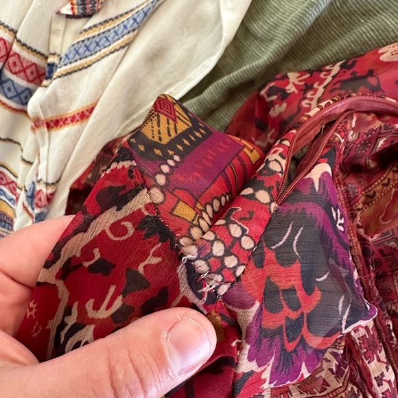 Ranna Gill size 6 Red Ceret Maxi Dress - Anthropologie - Picture 6 of 16